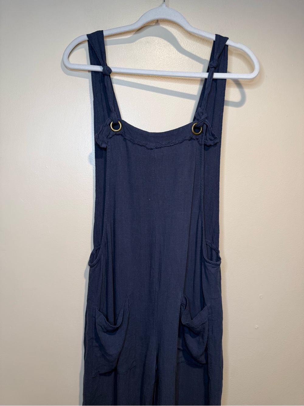 Natural Life Carly Wide leg Jumpsuit Size small - Navy - Picture 4 of 10